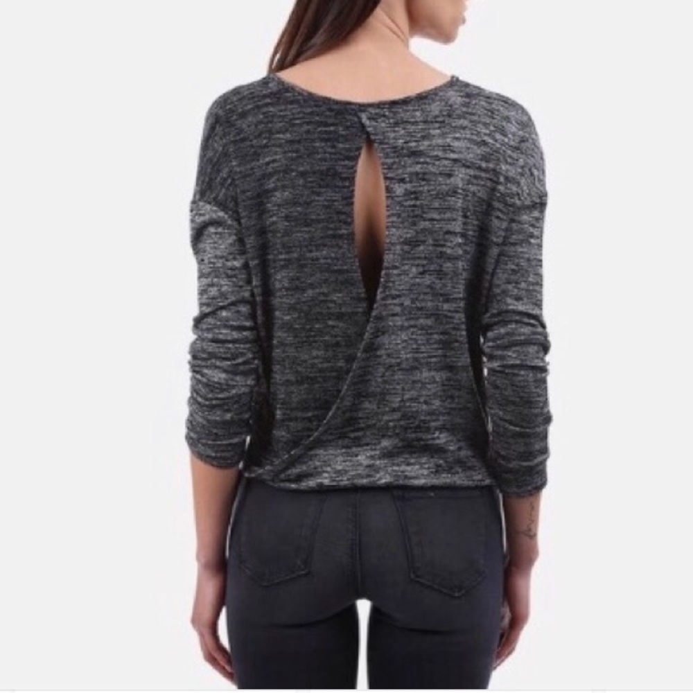 Rag and Bone Mia heathered long sleeve top M
